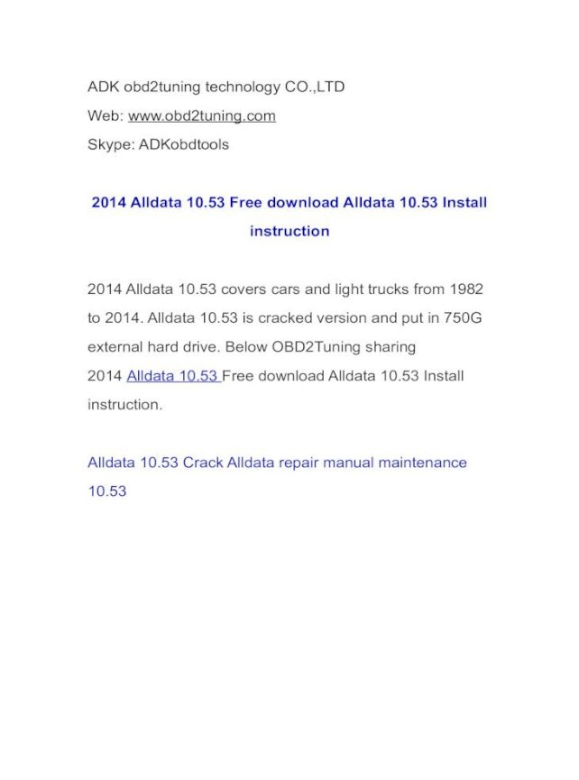 alldata 10.53 download free